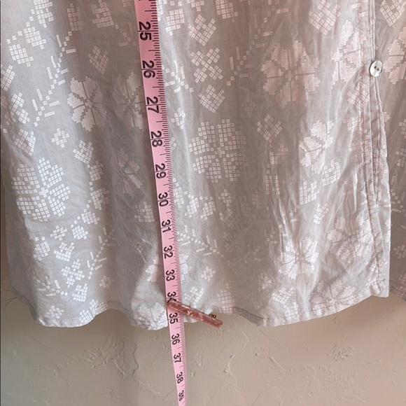 Gudrun Sjoden White Embroidered 3/4 Sleeve Tunic - Picture 7 of 8